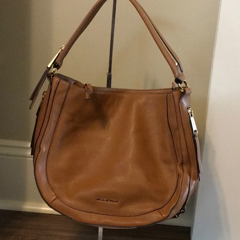 Michael Kors Brown Leather Shoulder Bag